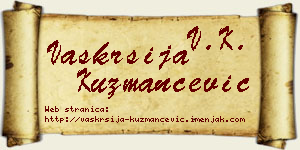 Vaskrsija Kuzmančević vizit kartica